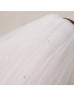 Ivory Short Crystal Plain Edge Wedding Veil